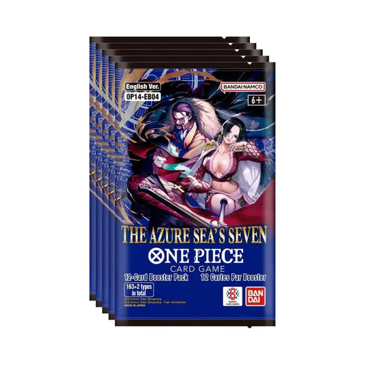 English One Piece OP14 The Azure Sea's Seven Booster Packs (Opened LIVE)