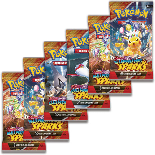 Surging Sparks Booster Packs (Opened LIVE)