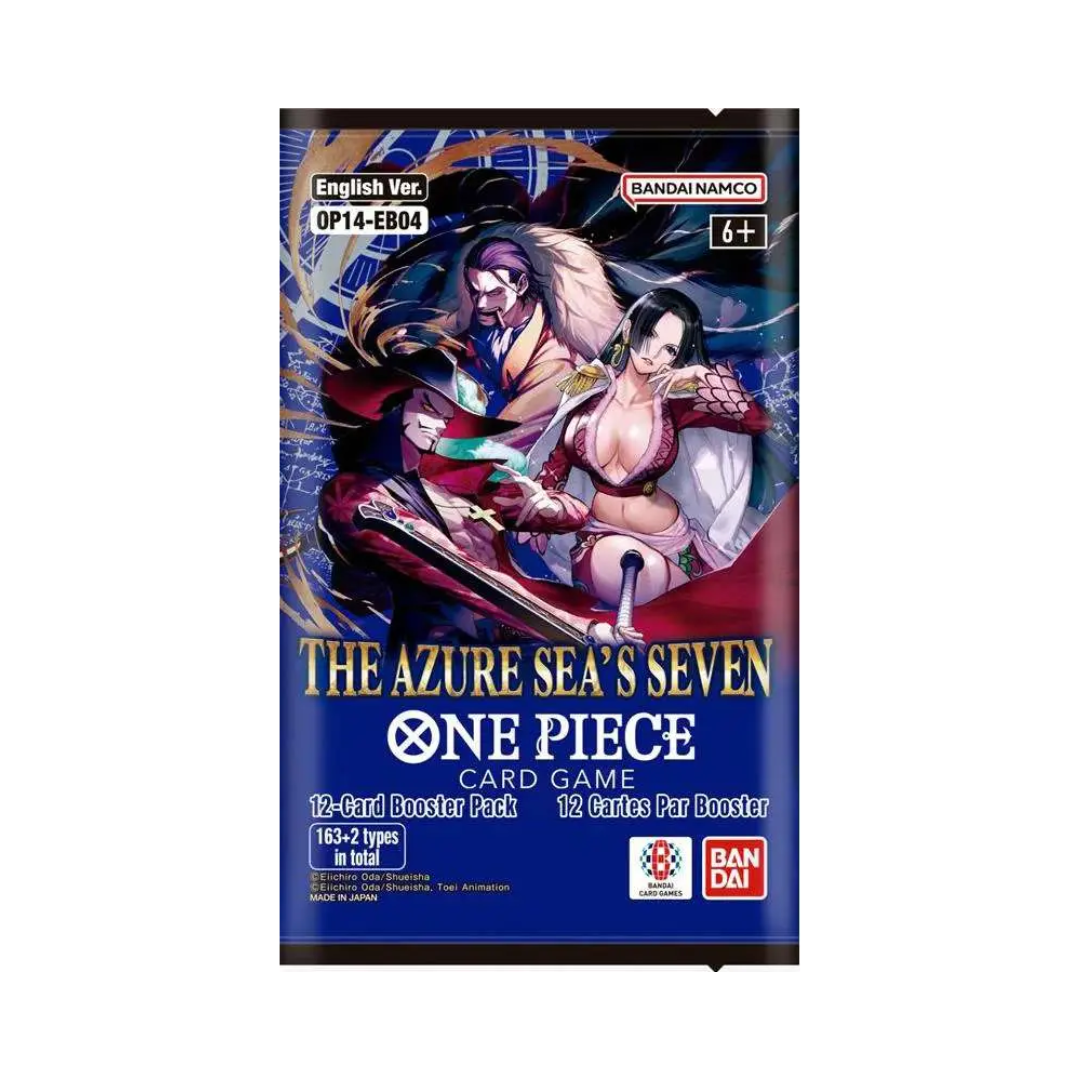 English One Piece OP14 The Azure Sea's Seven Booster Packs (Opened LIVE)